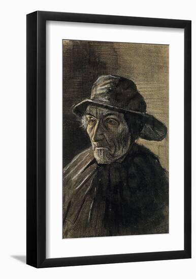 Beardless Fishman Wearing a Sou'wester-Vincent van Gogh-Framed Art Print
