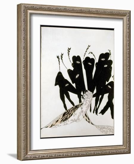 Beardsley: Salome-Aubrey Beardsley-Framed Giclee Print