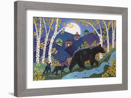 Bearly Midnight-K.C. Grapes-Framed Giclee Print