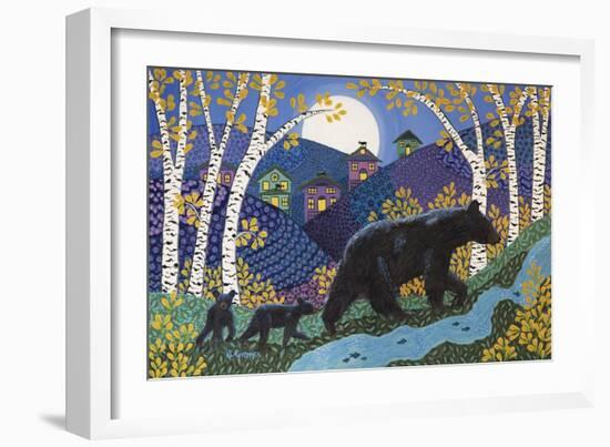 Bearly Midnight-K.C. Grapes-Framed Giclee Print