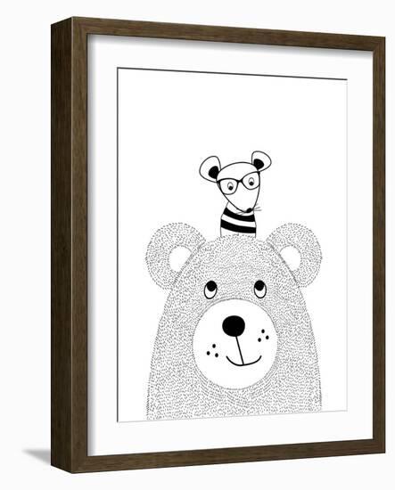 Bearmouse-Nanamia Design-Framed Art Print