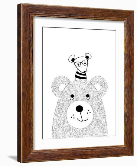 Bearmouse-Nanamia Design-Framed Art Print