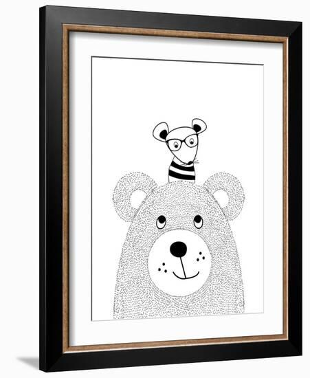 Bearmouse-Nanamia Design-Framed Art Print