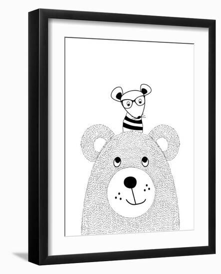 Bearmouse-Nanamia Design-Framed Art Print