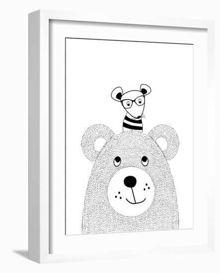 Bearmouse-Nanamia Design-Framed Art Print