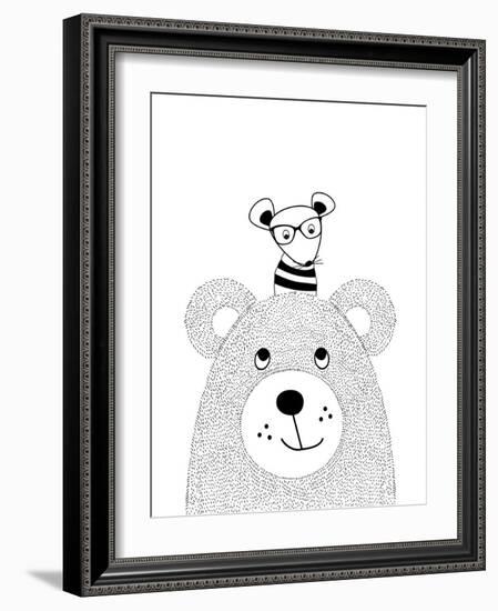 Bearmouse-Nanamia Design-Framed Art Print