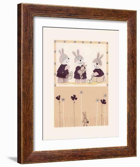 Bears and Rabbits II-null-Framed Art Print