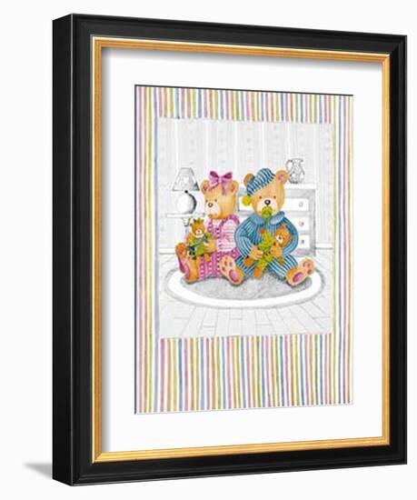 Bears Family II-null-Framed Art Print