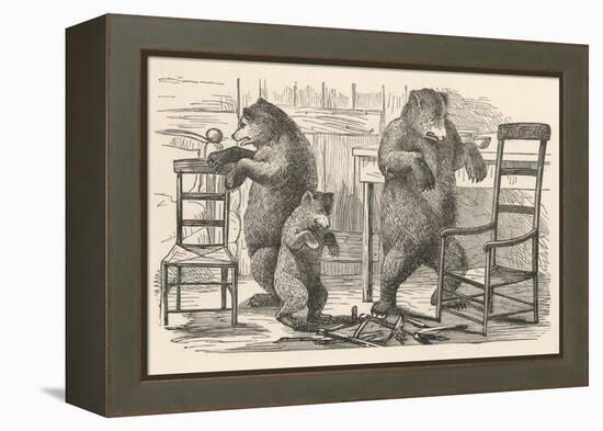 Bears Find the Chairs-null-Framed Premier Image Canvas
