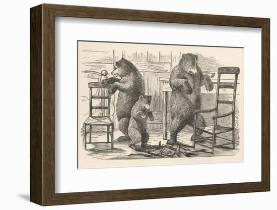 Bears Find the Chairs-null-Framed Premium Photographic Print