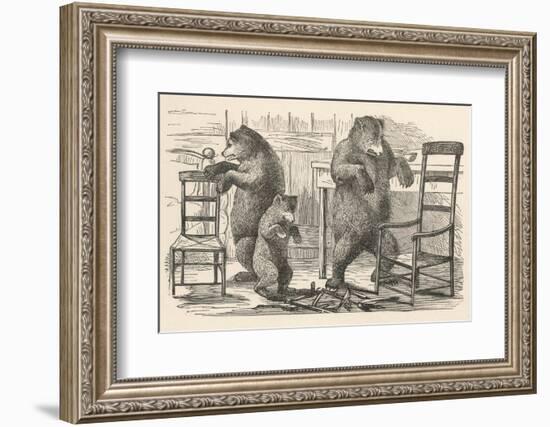 Bears Find the Chairs-null-Framed Photographic Print