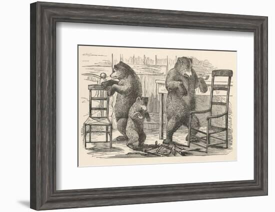 Bears Find the Chairs-null-Framed Photographic Print