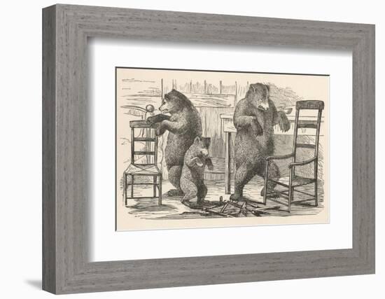 Bears Find the Chairs-null-Framed Photographic Print