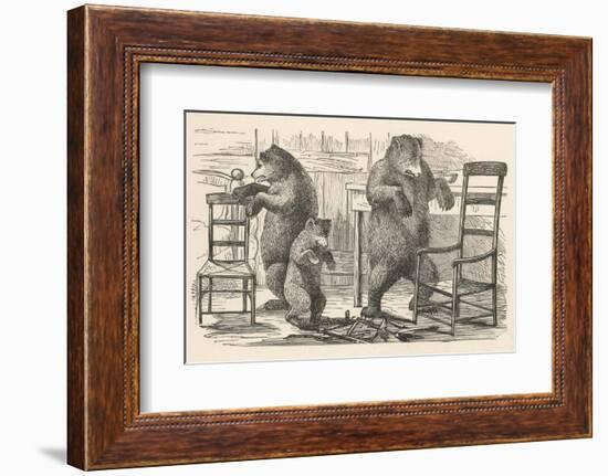 Bears Find the Chairs-null-Framed Photographic Print