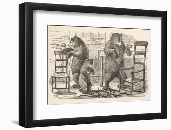 Bears Find the Chairs-null-Framed Photographic Print