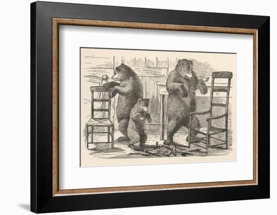 Bears Find the Chairs-null-Framed Photographic Print