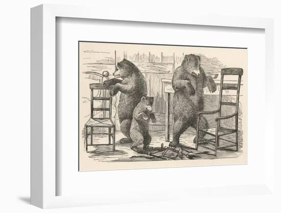 Bears Find the Chairs-null-Framed Photographic Print