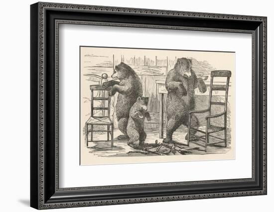 Bears Find the Chairs-null-Framed Photographic Print