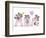 Bears with Letter MUM-MAKIKO-Framed Giclee Print