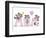 Bears with Letter MUM-MAKIKO-Framed Giclee Print