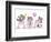 Bears with Letter MUM-MAKIKO-Framed Giclee Print