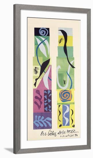 Beasts of the Sea-Henri Matisse-Framed Art Print