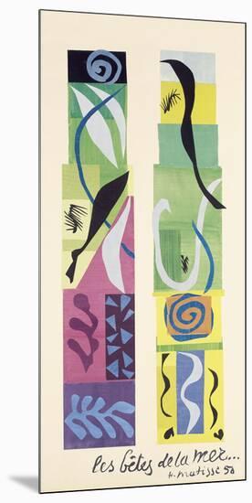 Beasts of the Sea-Henri Matisse-Mounted Art Print