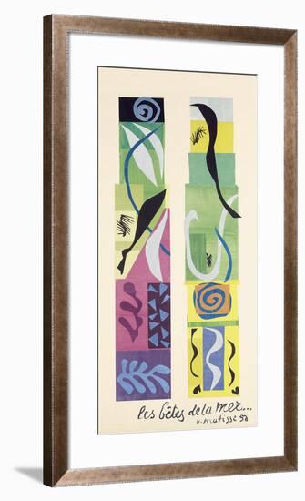 Beasts of the Sea-Henri Matisse-Framed Art Print