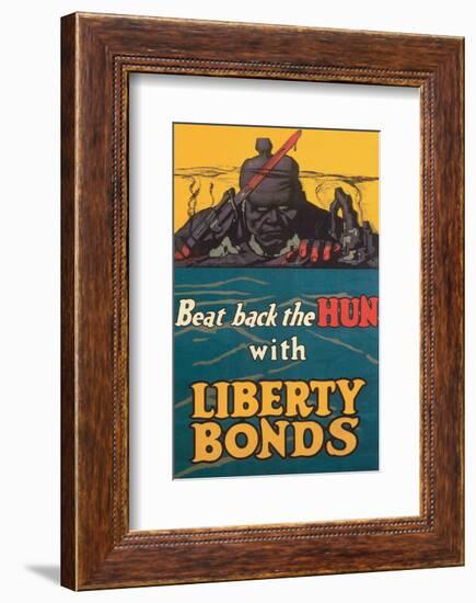 Beat Back The Hun-Fred Strothman-Framed Art Print