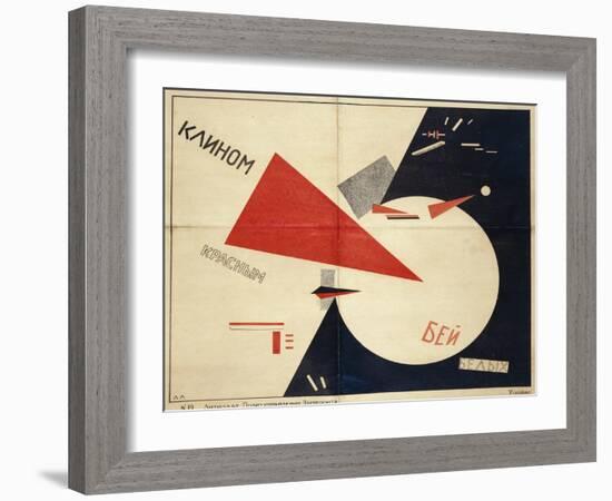 Beat the Whites with the Red Wedge (The Red Wedge Poster)-null-Framed Giclee Print