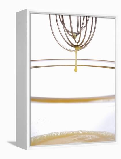 Beaten Egg Dripping from a Whisk-Alain Caste-Framed Premier Image Canvas