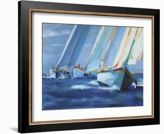 Beating I-Curt Crain-Framed Art Print