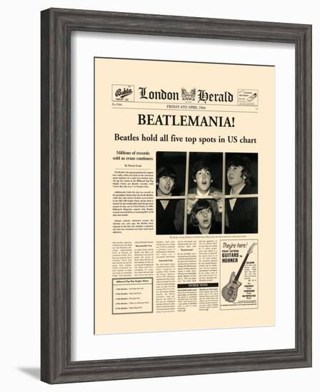 Beatlemania!-The Vintage Collection-Framed Art Print