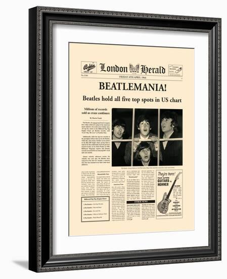 Beatlemania!-The Vintage Collection-Framed Art Print