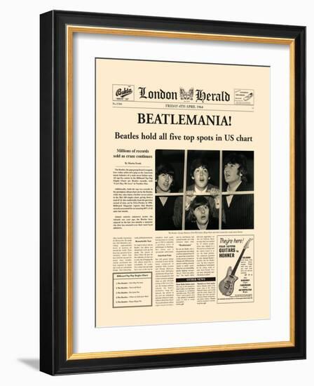 Beatlemania!-The Vintage Collection-Framed Art Print