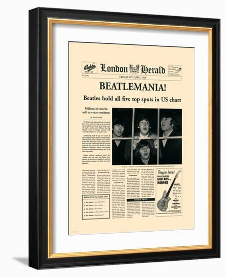 Beatlemania!-The Vintage Collection-Framed Art Print