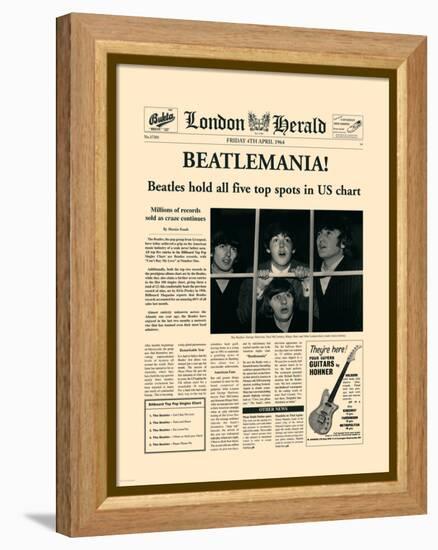 Beatlemania!-The Vintage Collection-Framed Stretched Canvas