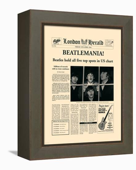 Beatlemania!-The Vintage Collection-Framed Stretched Canvas