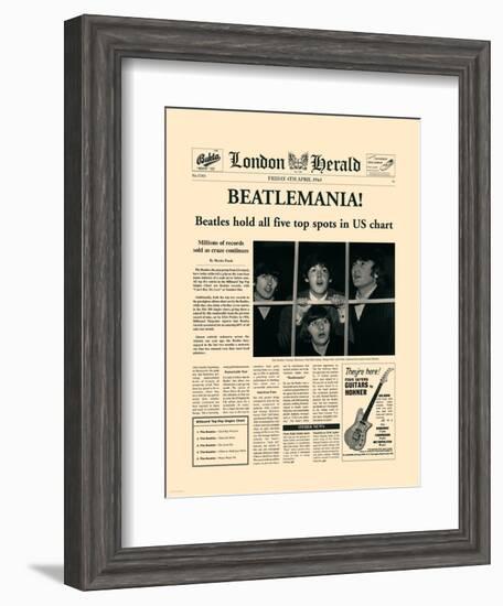 Beatlemania!-The Vintage Collection-Framed Art Print