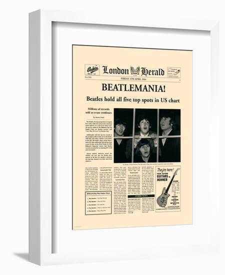 Beatlemania!-The Vintage Collection-Framed Art Print