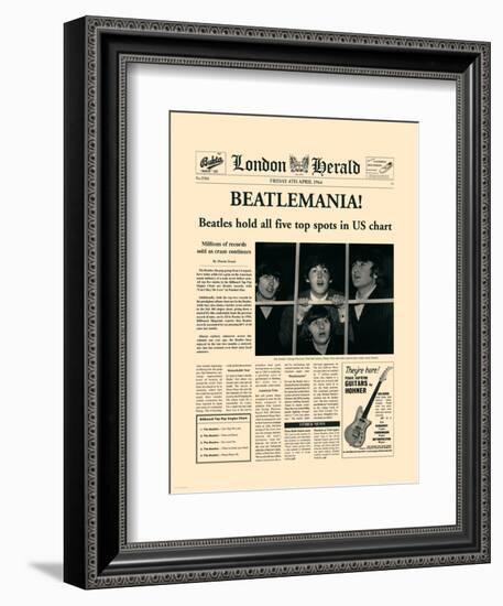 Beatlemania!-The Vintage Collection-Framed Art Print