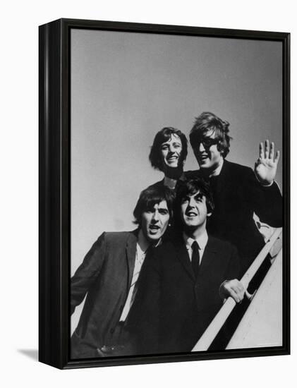 Beatles' Arriving at Los Angeles Airport on 2nd Us Tour-Bill Ray-Framed Premier Image Canvas