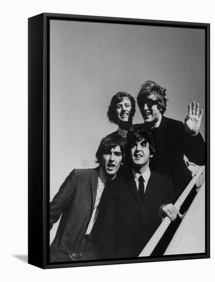 Beatles' Arriving at Los Angeles Airport on 2nd Us Tour-Bill Ray-Framed Premier Image Canvas