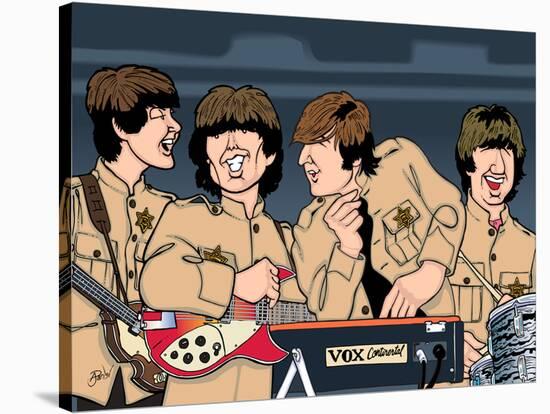 Beatles at Shea Stadium-Anthony Parisi-Stretched Canvas