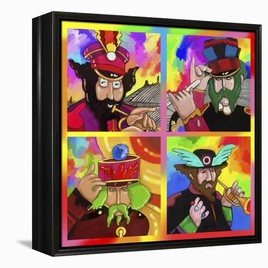 Beatles Sgt Peppers Yellow Sub-Howie Green-Framed Premier Image Canvas