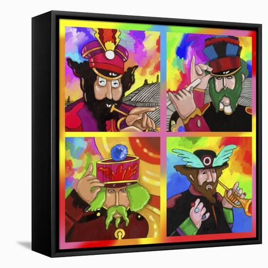 Beatles Sgt Peppers Yellow Sub-Howie Green-Framed Premier Image Canvas