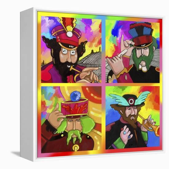 Beatles Sgt Peppers Yellow Sub-Howie Green-Framed Premier Image Canvas