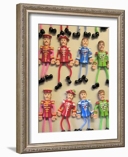 Beatles Souvenirs, Liverpool, Merseyside, England, United Kingdom, Europe-Wendy Connett-Framed Photographic Print