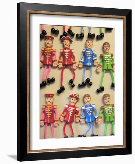 Beatles Souvenirs, Liverpool, Merseyside, England, United Kingdom, Europe-Wendy Connett-Framed Photographic Print