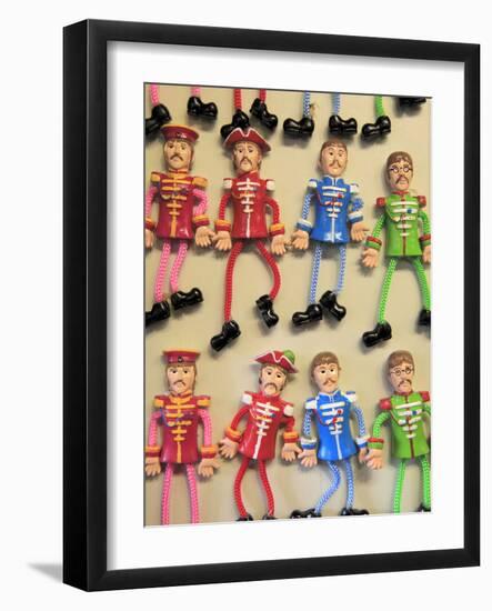 Beatles Souvenirs, Liverpool, Merseyside, England, United Kingdom, Europe-Wendy Connett-Framed Photographic Print